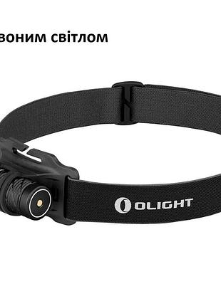 Фонарь налобный olight perun 2 mini cw black (с красным светом)