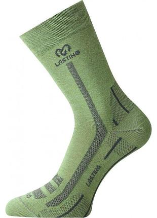 Шкарпетки lasting wls 608 green розмір eu-46-49