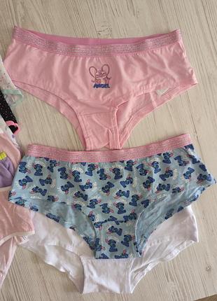 Хлопковые трусики для девочек на 10-11 лет primark