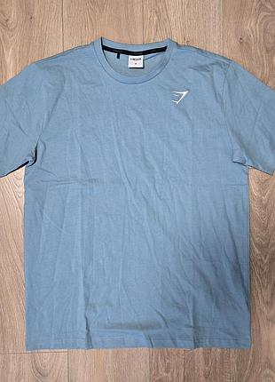 Gymshark essential oversized t-shirt - faded blue... 4