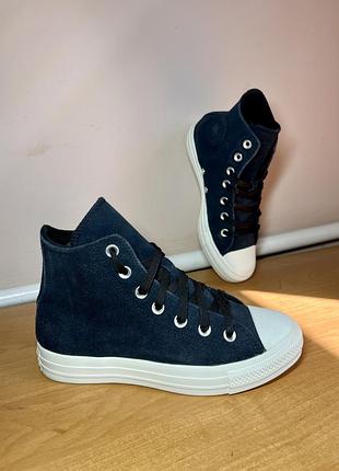Жіночі чорні кеди converse демісезон 36,5 розмір