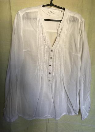 Сорочка жіноча h&m біла марльовка розмір l-xl