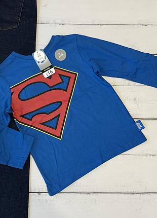 Реглан george 4/5 років лонгслів кофта superman marvel