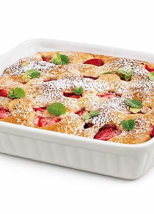 Форма для запекания silvercrest stoneware oven dish, керамическая, 2 л, белая