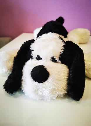 🐶 м'яке лежаче цуценя aurora world, 34 см 🖤🤍