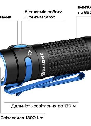 Фонарь olight baton 4 black