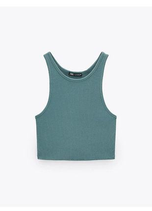 Топ в рубчик от zara