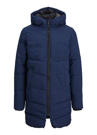 Куртка long puffer для хлопчика jack&jones