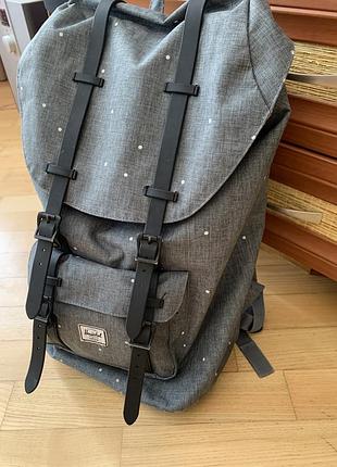 Оригінальний рюкзак herschel supply co. little america (сірий у горошок) | рюкзак herschel оригинал