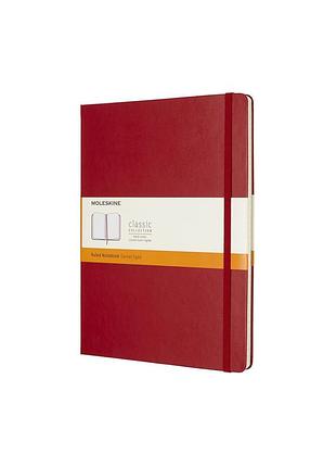 Записная книжка moleskine classic большая, линейка красный (qp090f2)