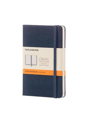 Записник moleskine classic кишеньковий, лінійка сапфір (mm710b20)