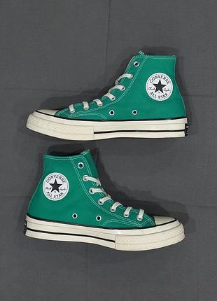 Кеды унисекс converse новая моделька зеленого цвета- размер 39