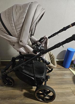 Детская коляска 2в1 капучино