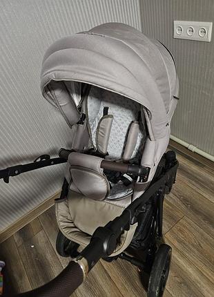 Детская коляска 2в1 капучино 2