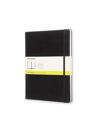Записник moleskine classic великий, нелінований чорний (qp092)
