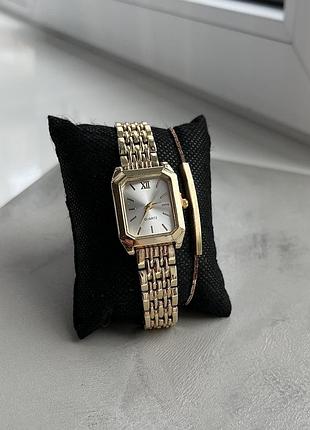 Трендовий жіночий годинник 💛+ браслет  🎁
