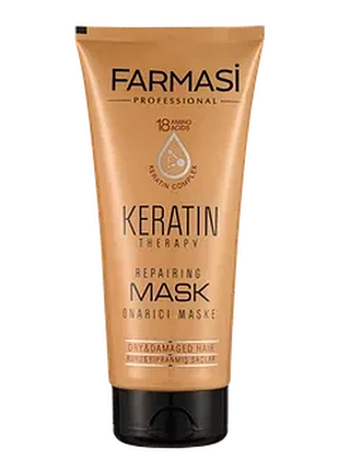 Маска — кондиціонер для волосся з кератином keratin therapy farmasi (1109118)