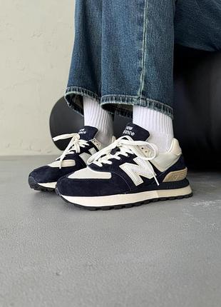😍 жіночі кросівки new balance 574 legacy blue/white
