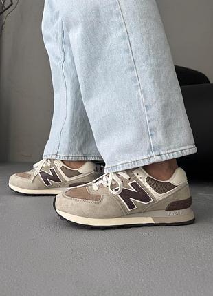 😍 женские кроссовки new balance 574 legacy beige/brown