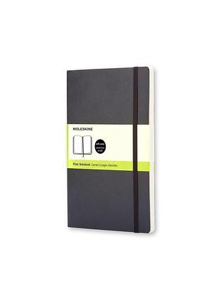 Записная книжка moleskine classic карманная, нелинованная черная мягкая (qp613)