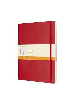 Записник moleskine classic великий, лінійка червоний м’який (qp621f2)
