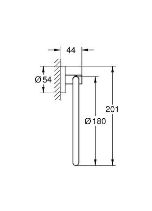 Кольцо для полотенца grohe essentials (1024612430) 4
