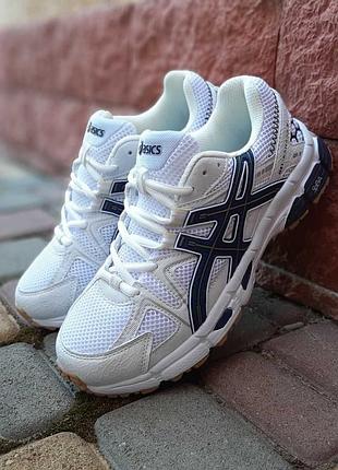 Кросівки   asics gel kahana 8 білі з синім     розпродаж sale