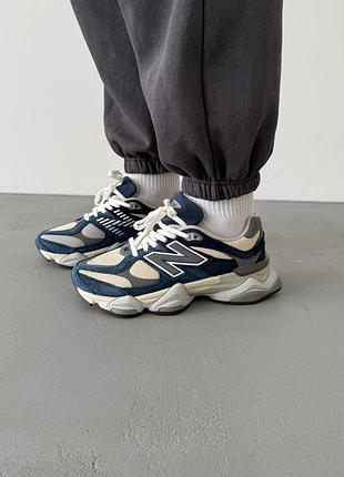 Кросівки жіночі new balance 9060 indigo blue/grey