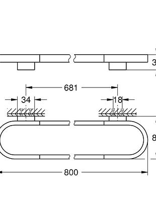 Полотенцедержатель grohe selection (41058000) 2