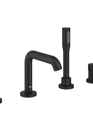 Однорычажный смеситель для ванны grohe essence, на 4 отверстия (25251kf1)
