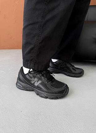Мужские кроссовки new balance 740 triple black