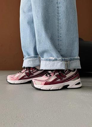 😍 жіночі кросівки new balance 740 washed burgundy/pink taffy