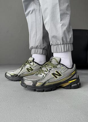 Мужские кроссовки new balance 740 silver/yelow/black