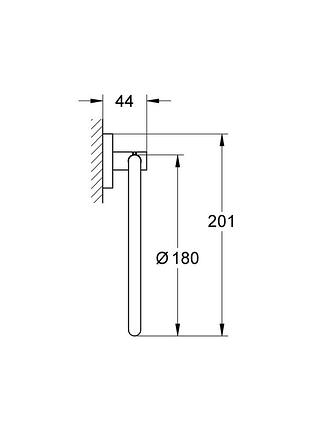 Кольцо для полотенца grohe essentials new (40365001) 4