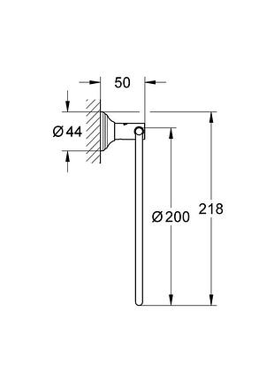 Кольцо для полотенца grohe essentials authentic (40655001) 2