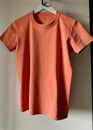 Базова помаранчева футболка uniqlo u crew neck s/m
