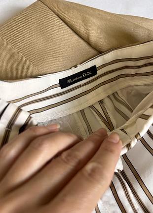 Брюки в смужку wide leg від massimo dutti. 9