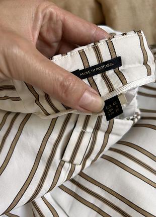 Брюки в смужку wide leg від massimo dutti. 10