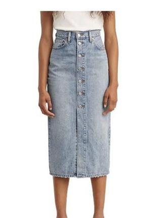 Джинсовая юбка levi's premium