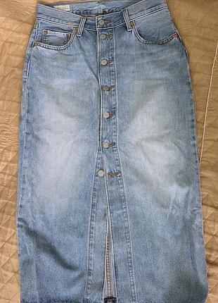 Джинсовая юбка levi's premium 3