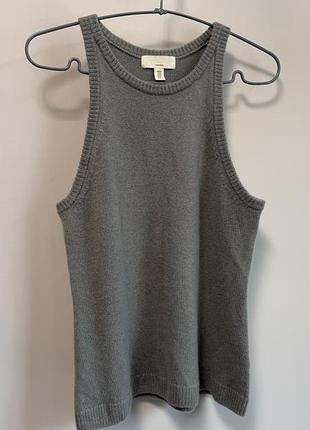 Кашемировая майка топ h&m premium