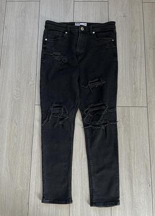 Джинсові штани bershka loose fit