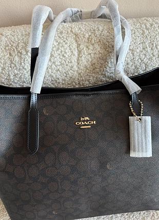 Сумка шопер coach sig city tote 3