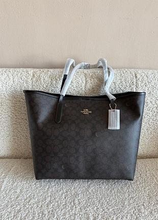 Сумка шопер coach sig city tote