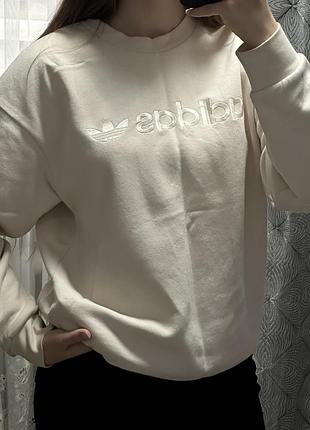 Світшот молочний adidas 3