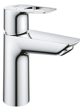 Однорычажный смеситель для раковины m-size grohe bauloop new с нажимным донным клапаном (23886001)