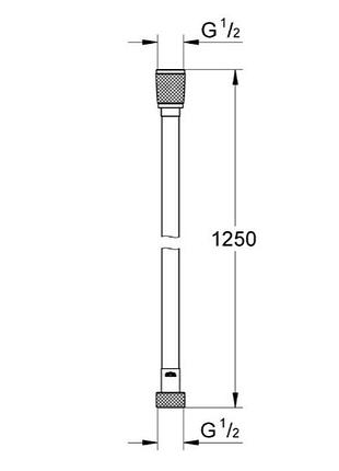Душовий шланг grohe silverflex, 1250 мм (28362kf1) 2