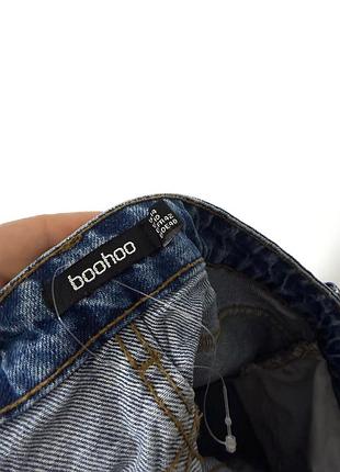 Синя джинсова спідниця boohoo 3