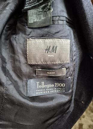 Стильный мужской пиджак h&amp;m 100 wool 3