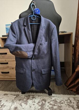 Стильный мужской пиджак h&amp;m 100 wool